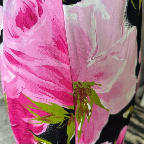 Pink and Black Strapless Sleeveless Dress size 6 - Picture 3 of 8